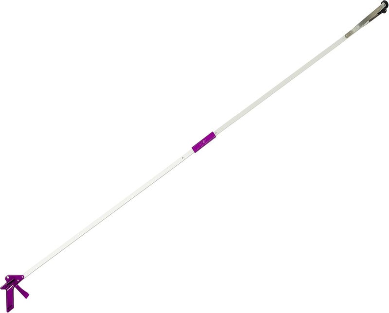 Luxet Reacher Grabber Tool X-Long 80" Aluminum Suction Cup Jaw, Foldable Lightweight Reacher Grabber Pickup Tool, Gripper Grabbers for Elderly Grab it Reaching Tool Trash Picker Grabber (Pink) - Image 1